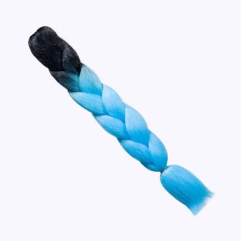 Hiuskuitu Musta-Vaaleansininen