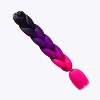 Hiuskuitu Musta-Violetti-Pinkki