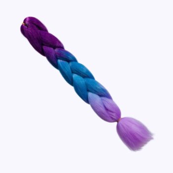 Hiuskuitu Tummanvioletti-Akvamariini-Liila